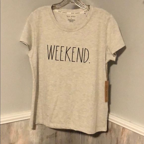 Rae Dunn T-Shirt - WEEKEND (gray) - Picture 1 of 4